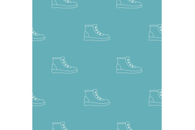 Hiking boots pattern vector seamless