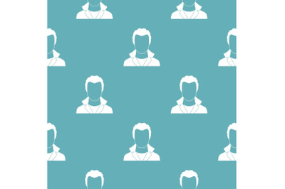 New man avatar pattern vector seamless