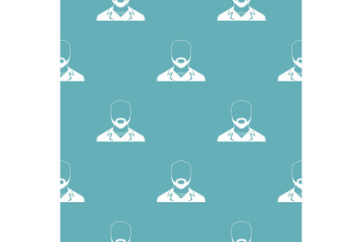Man avatar pattern vector seamless