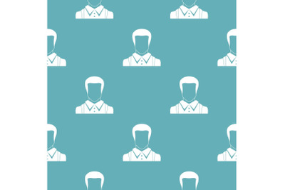 Man avatar pattern vector seamless