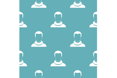 Man avatar pattern vector seamless