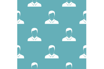 Man avatar pattern vector seamless