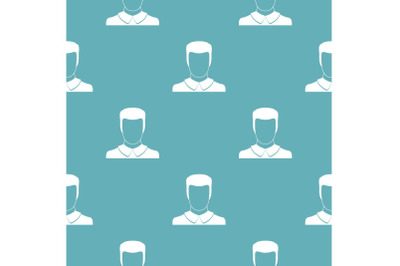 Male avatar pattern vector seamless