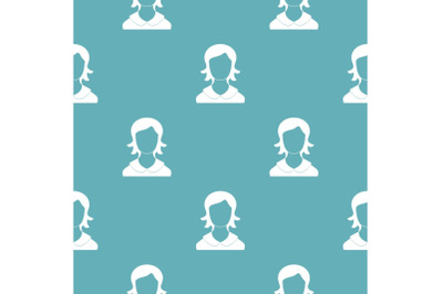 Woman user pattern vector seamless