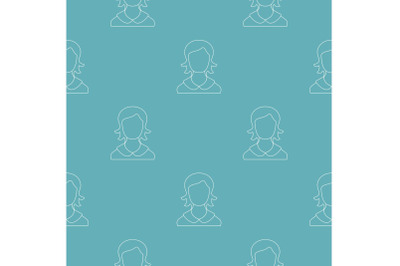 Female user pattern vector seamless