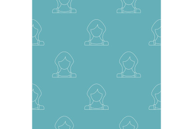 Best woman user pattern vector seamless