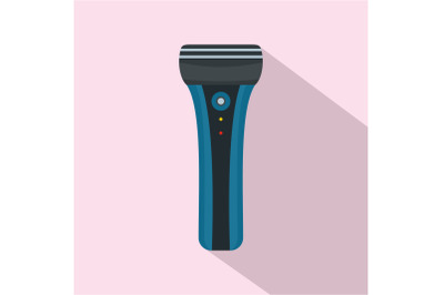 Electric shaver icon, flat style