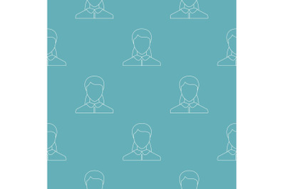 Woman user pattern vector seamless