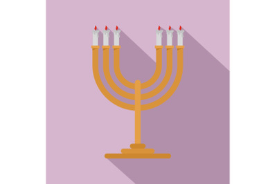 Candlesticks icon, flat style