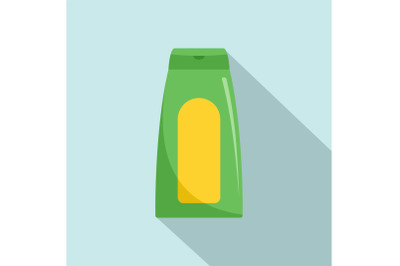 Aloe gel icon, flat style