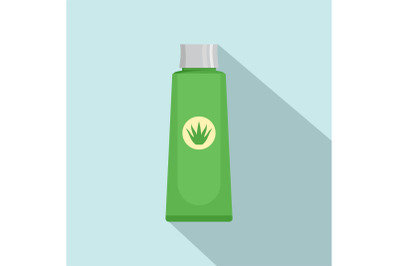 Aloe vera extract icon, flat style
