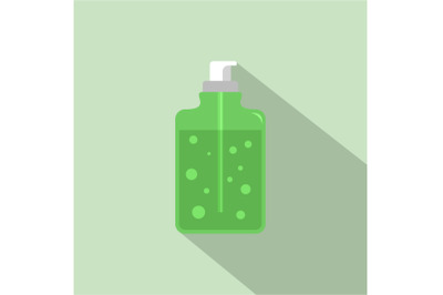 Aloe vera soap icon, flat style