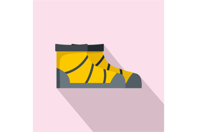 River boots icon, flat style