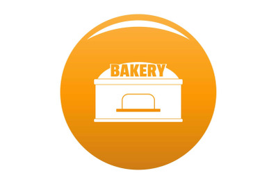 Bakery trade icon vector orange