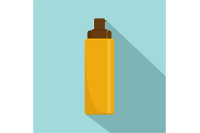 Sun tube icon, flat style
