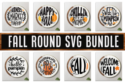 Fall Round SVG Bundle