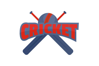 Cricket logo, flat style