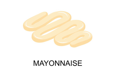 Mayonnaise icon, isometric style