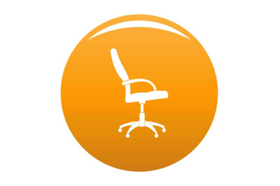 Wheelchair icon vector orange