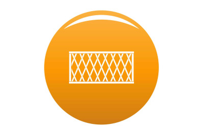 Fence icon vector orange