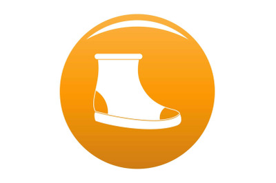 Woman shoes icon vector orange