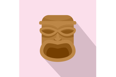 Mexico idol icon, flat style