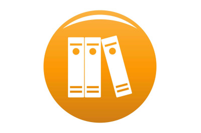 Book lawyer icon vector orange