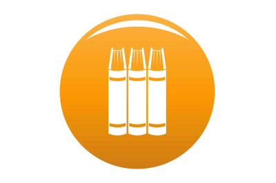 Book pile icon vector orange