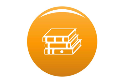 Book school icon vector orange