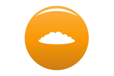 Cloud icon vector orange