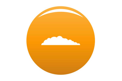 Meteorology icon vector orange