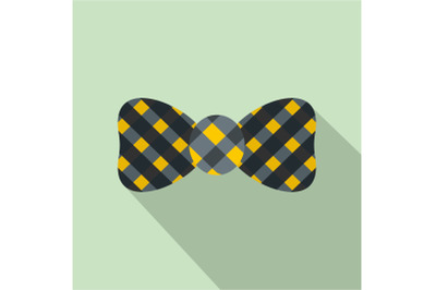 Bow tie icon, flat style