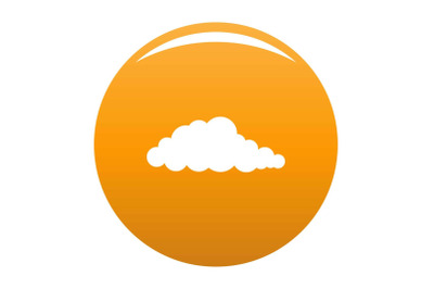 Nebulosity icon vector orange
