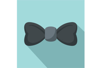 Elegant bow tie icon, flat style