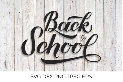 Back to school calligraphy hand lettering