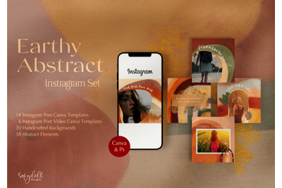 Earthy Abstract Instagram Set