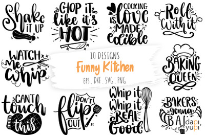 Funny Kitchen SVG Bundle, Kitchen Quotes