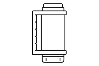 Thermos bottle icon, outline style