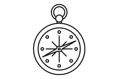 Compass icon, outline style