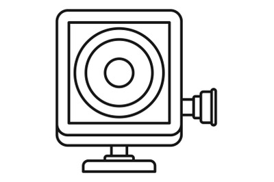 Action camera icon, outline style