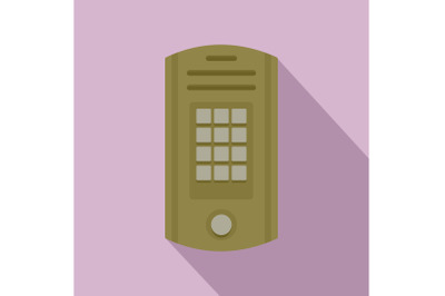 Intercom icon, flat style
