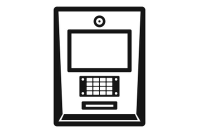 Atm icon, simple style