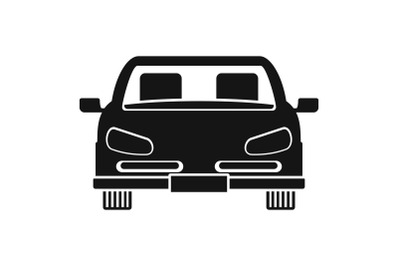 Front car icon, simple style