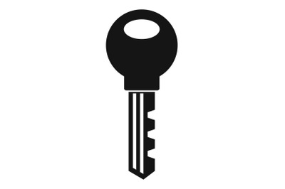 Door key icon, simple style