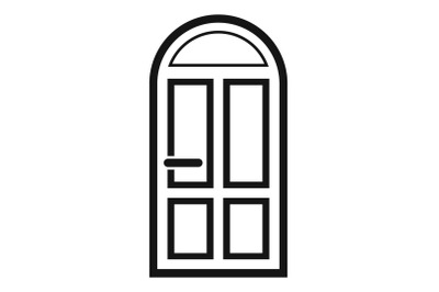 House door icon, simple style