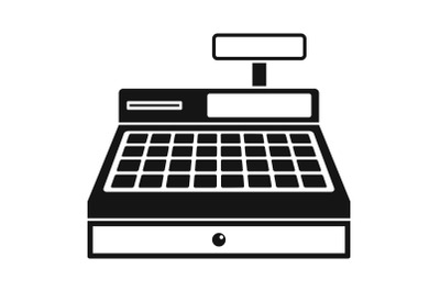 Cash machine icon, simple style