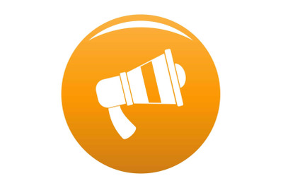 Megaphone icon vector orange