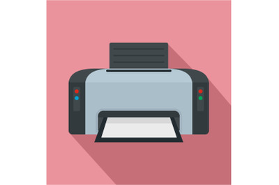 Copier printer icon, flat style