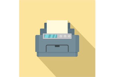 Laser printer icon, flat style