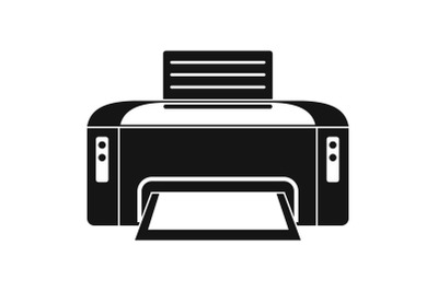 Copier printer icon, simple style